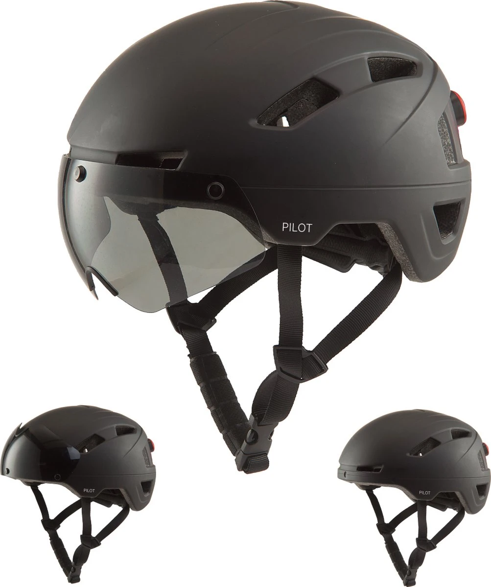 GOOFF® PILOT 3 In 1 Snorscooterhelm Met Afneembaar Vizier - Matzwart - Lichtgewicht Snorfiets Helm - NTA Gecertificeerd Speed Pedelec Helm - Geschikt Voor Blauw Kenteken Snorscooter En Snorfiets - Maat M - Voor Vrouwen En Mannen 3 GOOFF® PILOT 3 In 1 Snorscooterhelm Met Afneembaar Vizier - Matzwart - Lichtgewicht Snorfiets Helm - NTA Gecertificeerd Speed Pedelec Helm - Geschikt Voor Blauw Kenteken Snorscooter En Snorfiets - Maat M - Voor Vrouwen En Mannen