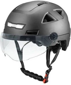 Vito E-Light Helm Met Vizier Mat Zwart XXL 62-64 CM Voor E-bike / Speed Pedelec / Snorfiets