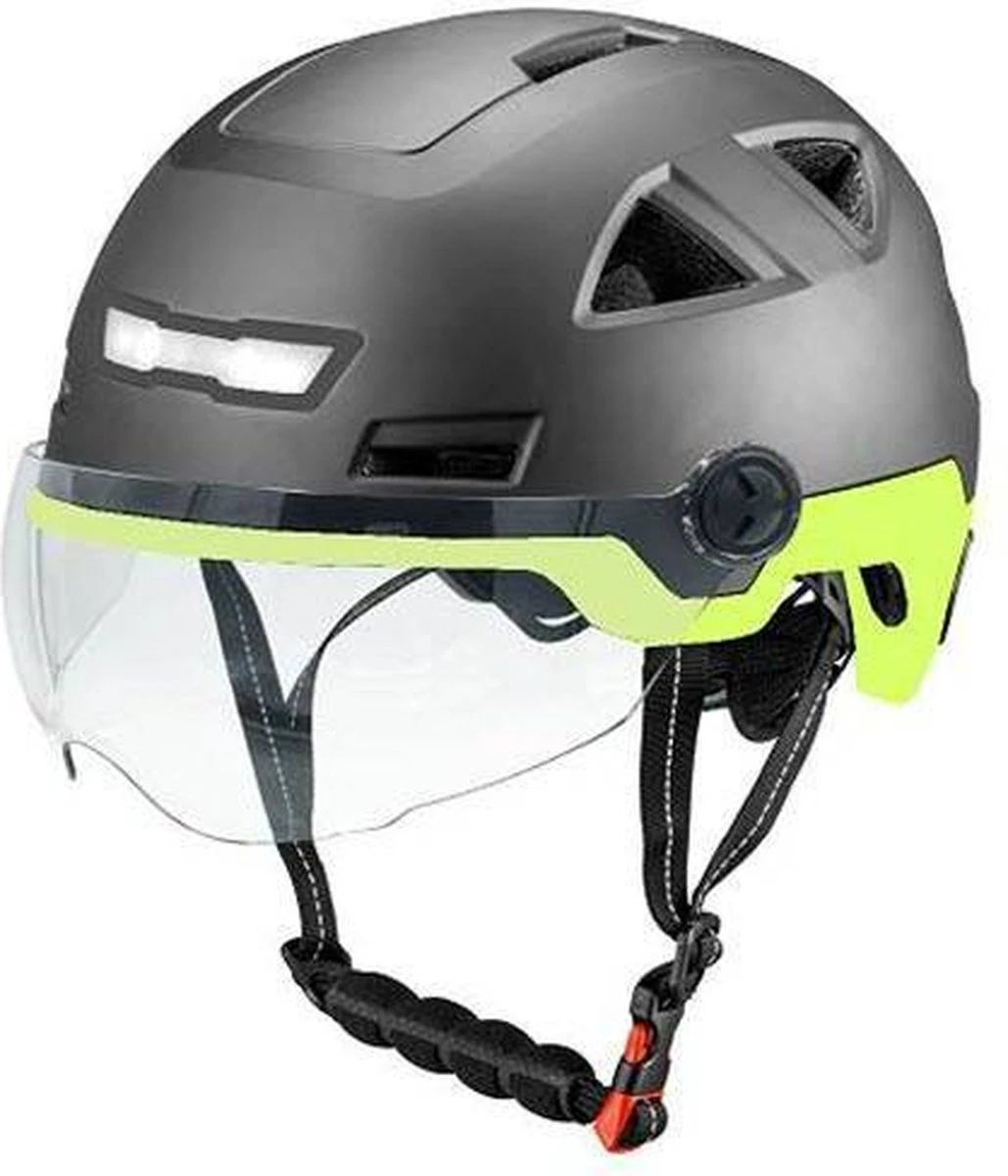 Vito E-Light Speed Pedelec Helm Met Vizier Mat Zwart Geel S/M 55/58cm | Snorfiets Helm Snorscooter | Geschikt Voor Helmplicht 3 Vito E-Light Speed Pedelec Helm Met Vizier Mat Zwart Geel S/M 55/58cm | Snorfiets Helm Snorscooter | Geschikt Voor Helmplicht