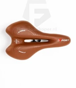 Voltano Sport Trekking Fietszadel - Comfortabel Gel Zadel - Met Uitsparing - Inclusief Zadelstrop - 100% Waterdicht - Unisex - Bruin -Fietsenwinkel 1031x1200 2
