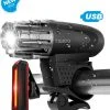 TIGIOO Fietslamp - Fietslampjes Set Koplamp - Fietslamp Voorlicht & Achterlicht USB Oplaadbaar -Fietsenwinkel 1057x1200