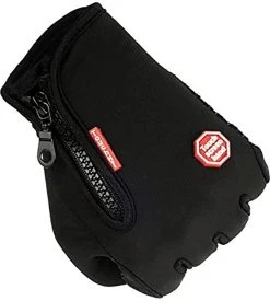 Fietshandschoenen Winter - Handschoenen - Sport Handschoenen Met Rits - Touchscreen Telefoon - Anti Slip Gloves - Heren / Dames - Maat XL - Zwart - Sinterklaas Cadeau - Kerst Cadeautje - Black Friday 2022 Deals -Fietsenwinkel 1076x1200 2