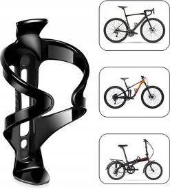 Merkloos Universele Bidonhouders Fiets - Sterke En Flexibele Structuur - Afmeting 14.5x7.5x7.6cm - Zwart -Fietsenwinkel 1077x1200