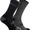 Rogelli Wintersok Merino Wool 2-pack - Grijs & Zwart - Maat 40-43 -Fietsenwinkel 1080x1200 3
