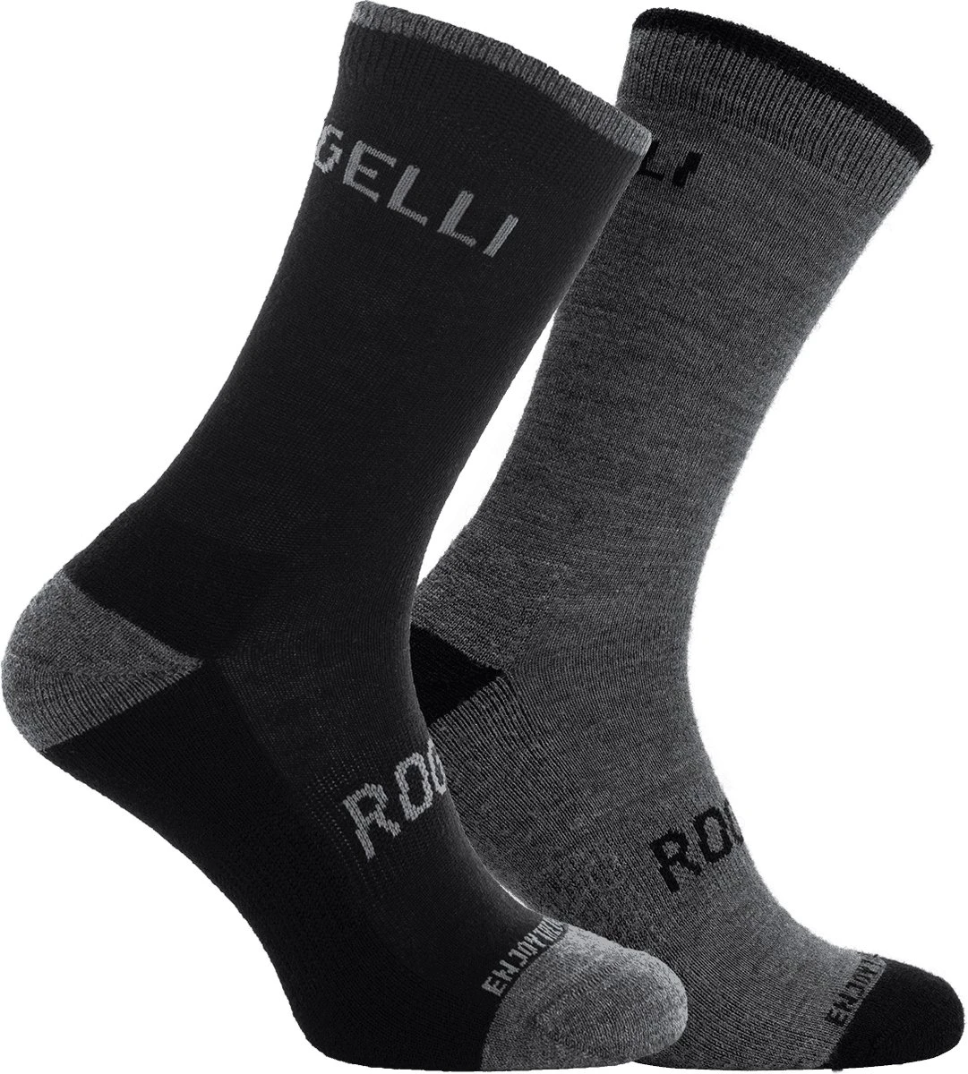 Rogelli Wintersok Merino Wool 2-pack - Grijs & Zwart - Maat 40-43 11 Rogelli Wintersok Merino Wool 2-pack - Grijs & Zwart - Maat 40-43 - Afbeelding 9