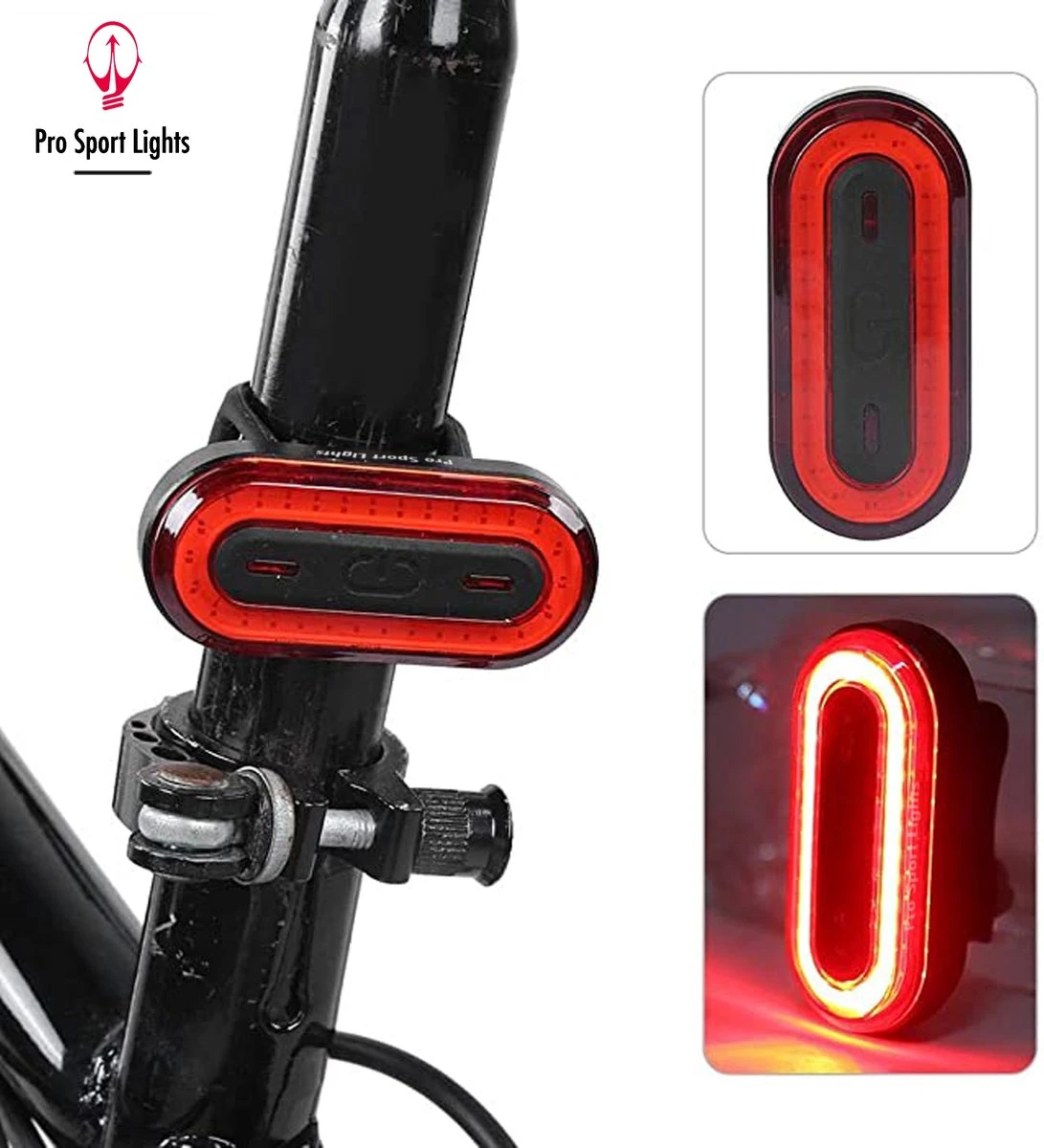 1200 Lumen & 100 Lumen Pro Sport Lights Fietsverlichtingsset - LED Fietslampen USB Oplaadbaar 14 1200 Lumen & 100 Lumen Pro Sport Lights Fietsverlichtingsset - LED Fietslampen USB Oplaadbaar - Afbeelding 12
