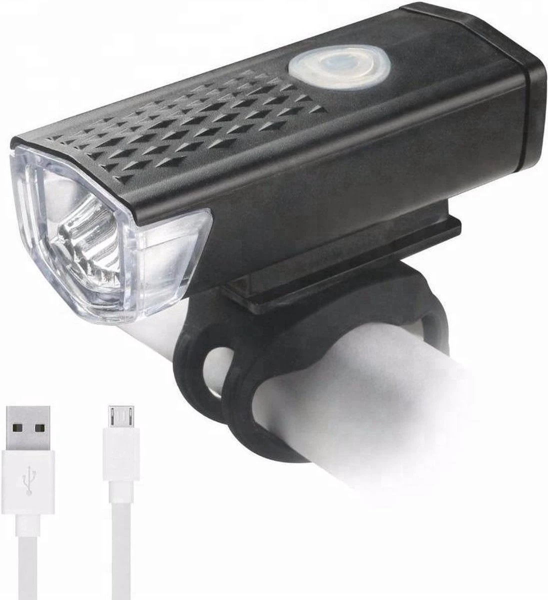 JN Waterdichte Oplaadbare Fietslamp - Voorlicht- 400 Lumen - Superfelle Fietsverlichting Met USB-kabel - Zwart - Koplamp - Voorlamp Fiets 6 JN Waterdichte Oplaadbare Fietslamp - Voorlicht- 400 Lumen - Superfelle Fietsverlichting Met USB-kabel - Zwart - Koplamp - Voorlamp Fiets - Afbeelding 4