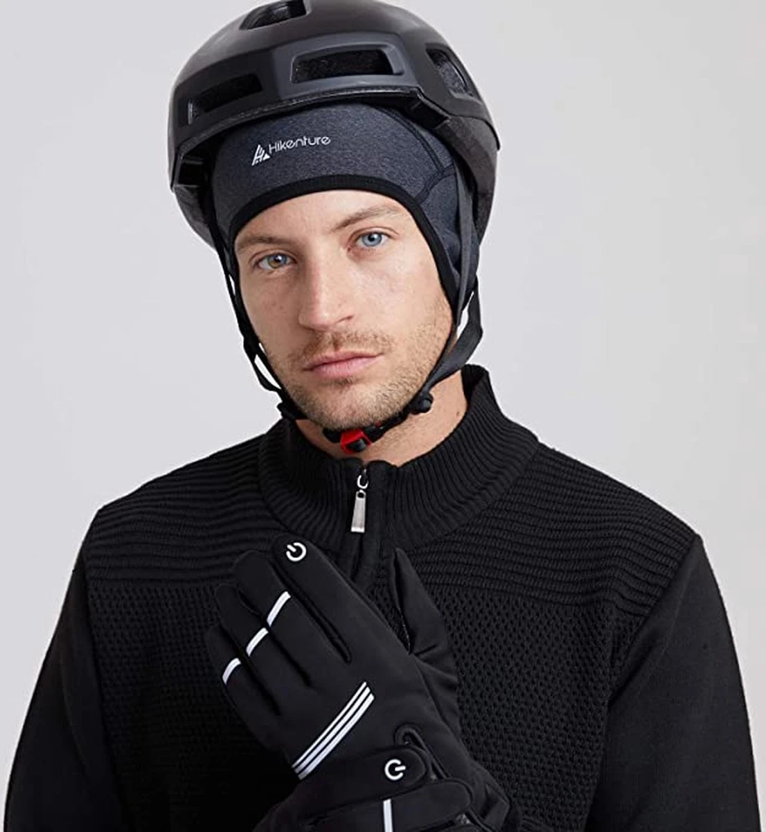 HIKENTURE Wintermuts, Winddichte Fietsmuts, Warme Fietsmuts, Voor Onder Fietshelm, Skihelm, Klimhelm, Sportmuts Voor Fietsen, Skiën, Hardlopen, Outdoor, Dames En Heren 6 HIKENTURE Wintermuts, Winddichte Fietsmuts, Warme Fietsmuts, Voor Onder Fietshelm, Skihelm, Klimhelm, Sportmuts Voor Fietsen, Skiën, Hardlopen, Outdoor, Dames En Heren - Afbeelding 4
