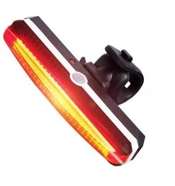 Merkloos LED Fiets Achterlicht USB Oplaadbare - Marktleider 110 Lumen Helderheid - IP65 Waterbestendig - Supersnel Installatie - Horizontaal Of Verticaal - Voor Zadel, Zadelpen Of Helm