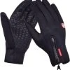 Touch Handschoenen – Touchvinger Handschoenen – Touchscreen Handschoenen – Ski/Snowboard/Fiets/Outdoor Handschoenen – Waterafstotend – Winddicht – Thermo – Stretch – Fleece – Unisex – Maat M - Zwart -Fietsenwinkel 1149x1200
