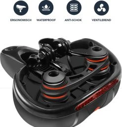 Achaté Fietszadel - Unisex - Extra Comfortabel - Ventilerend - Incl. Zadelhoes En Installatiemateriaal -Fietsenwinkel 1160x1200 3