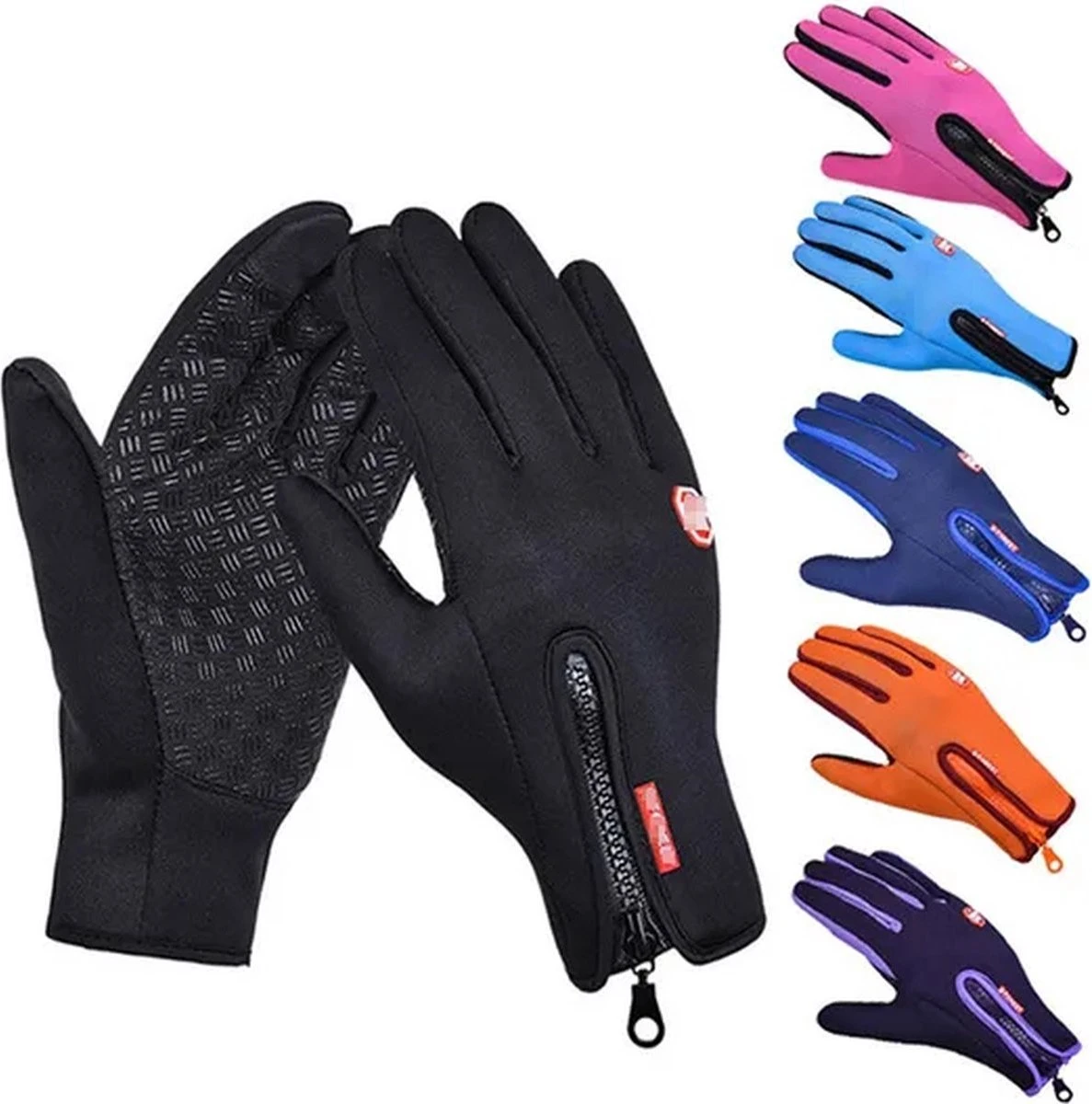 Luxe Winter Handschoenen Met Touch Tip Gloves - Fietshandschoenen Touchscreen Gloves - Voor Fiets/Scooter/Sporten/Wandelen - Winddicht Met Heerlijk Warme Fleece Voering - Winterhandschoenen - Voor Heren - XL - Zwart 3 Luxe Winter Handschoenen Met Touch Tip Gloves - Fietshandschoenen Touchscreen Gloves - Voor Fiets/Scooter/Sporten/Wandelen - Winddicht Met Heerlijk Warme Fleece Voering - Winterhandschoenen - Voor Heren - XL - Zwart