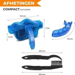 Merkloos Fietsketting Reiniger - Ketting Schoonmaken - Kettingborstel - Fiets Schoonmaak Set - Ontvetter Fiets - Kettingreiniger - Fietsketting Smeermiddel - Fiets Accessoires - Fietsgereedschap - Cadeau Voor Man -Vrouwen- Sinterklaas Cadeautjes -Fietsenwinkel 1197x1200 11