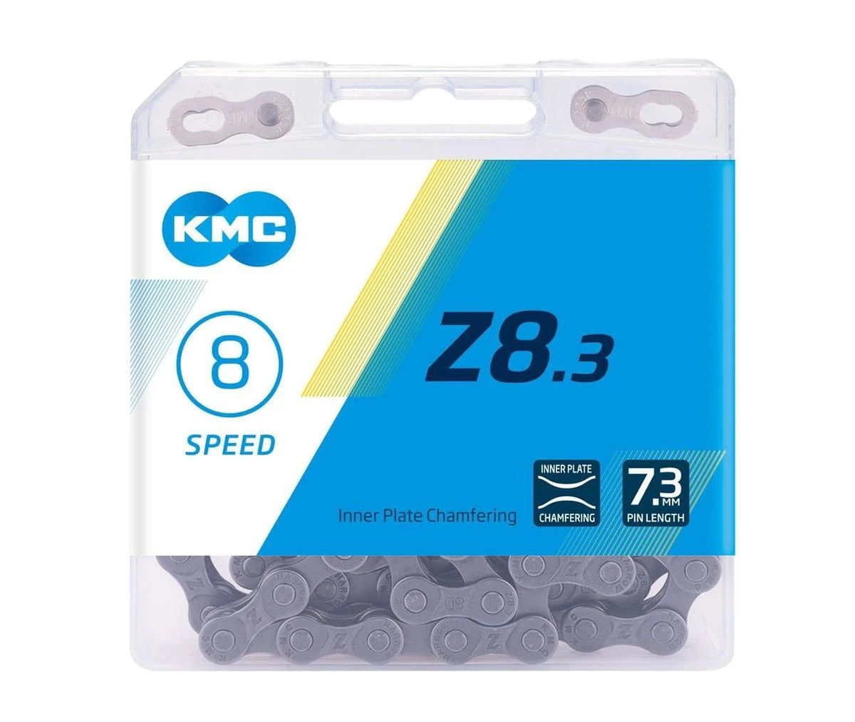 KMC Z8S - Fietsketting - 6/7/8 Speed - 114 Schakels - Zilver 4 KMC Z8S - Fietsketting - 6/7/8 Speed - 114 Schakels - Zilver - Afbeelding 2