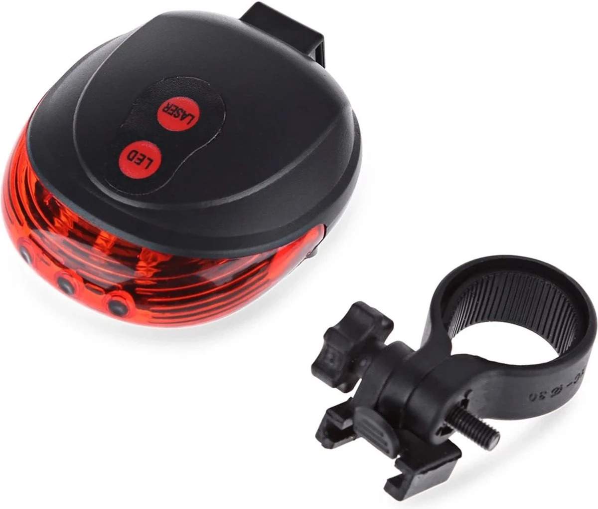 Fiets Achterlicht - LED Licht Met Laser - Fiets Lamp - Waterdicht - Racefiets Verlichting - Inclusief Batterijen - Rheme 3 Fiets Achterlicht - LED Licht Met Laser - Fiets Lamp - Waterdicht - Racefiets Verlichting - Inclusief Batterijen - Rheme