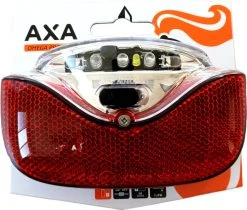 AXA Omega - Fiets Achterlicht - LED Fietsverlichting Op Batterij – Auto On/off Systeem - 50-80 Mm - Rood