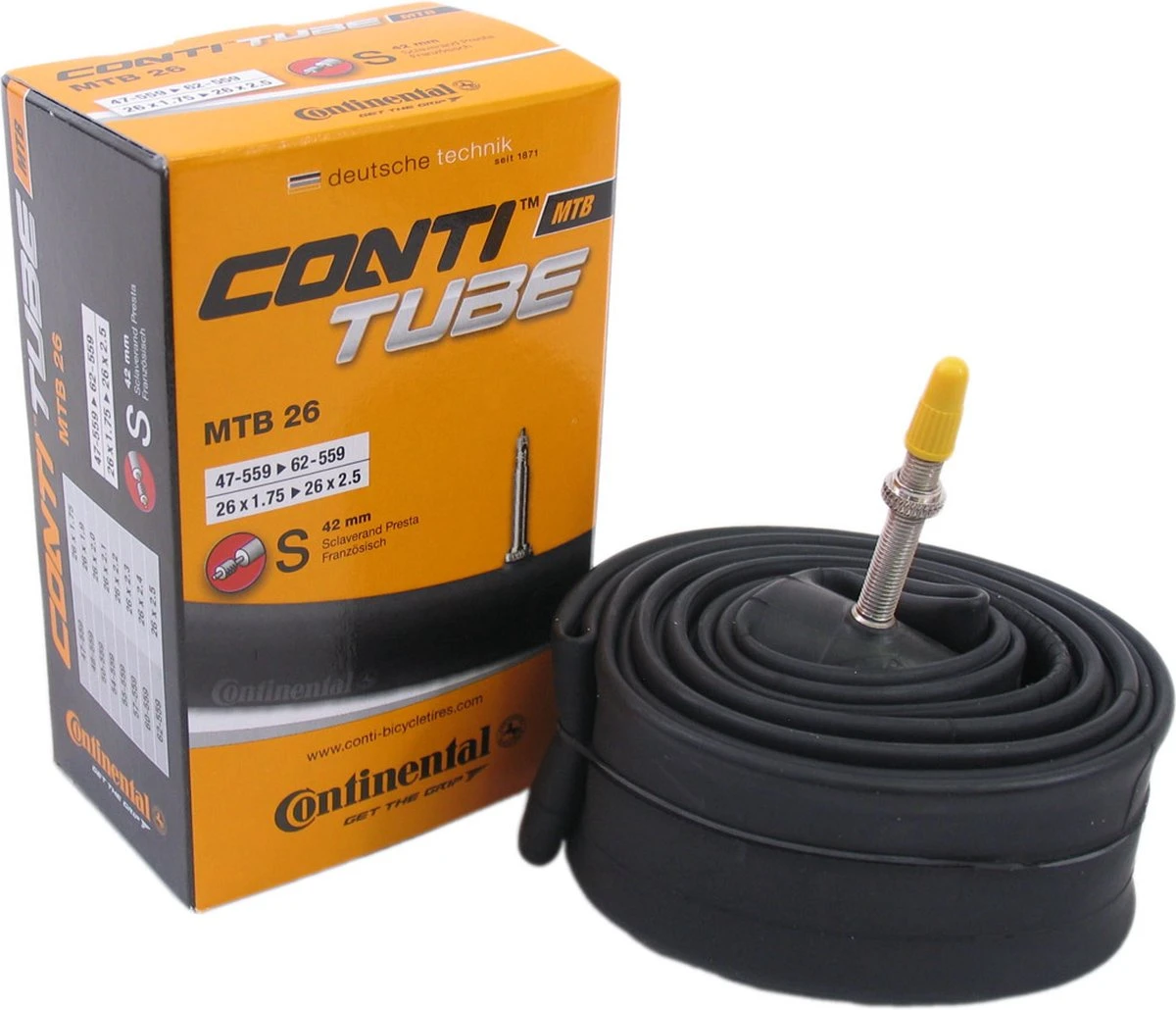 Continental Binnenband Mtb 26 X1.75-2.50 (47/62-559) Fv 42 Mm Zwart 3 Continental Binnenband Mtb 26 X1.75-2.50 (47/62-559) Fv 42 Mm Zwart