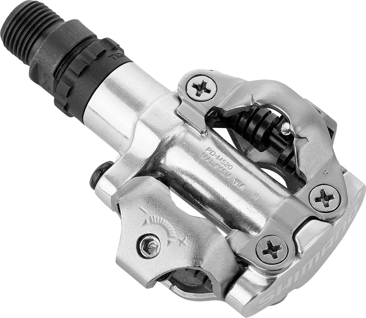Shimano PD-M520 Pedalen SPD Zilver Set 4 Shimano PD-M520 Pedalen SPD Zilver Set - Afbeelding 2