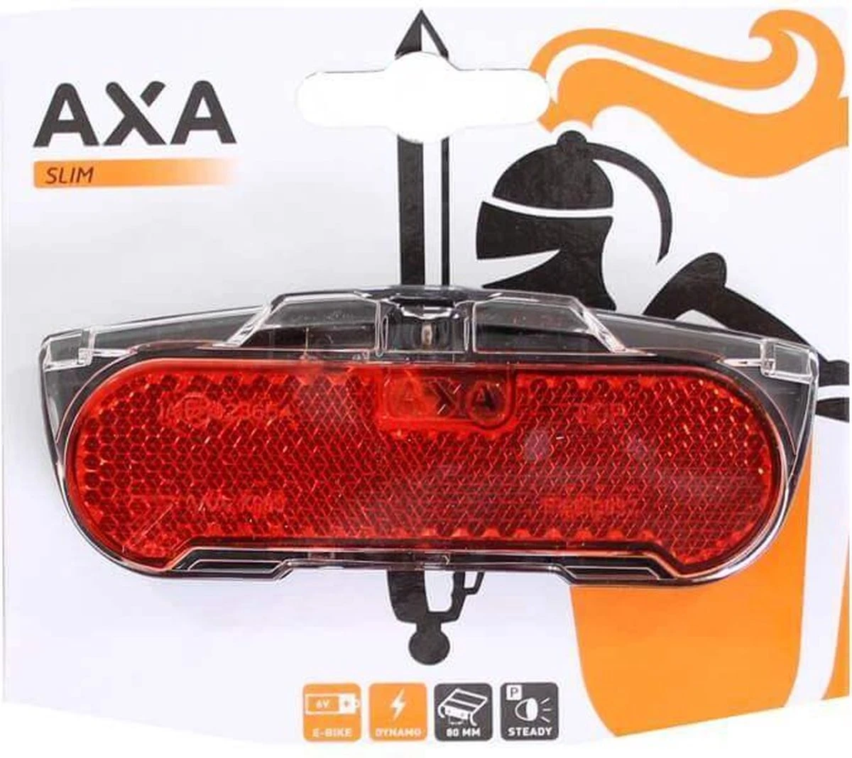 AXA Slim Steady – Fiets Achterlicht - LED Fietsverlichting - 80 Mm - Rood 6 AXA Slim Steady – Fiets Achterlicht - LED Fietsverlichting - 80 Mm - Rood - Afbeelding 4