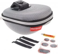 Batavus Zadeltas Met Inhoud Klick 1,3 Liter Grijs