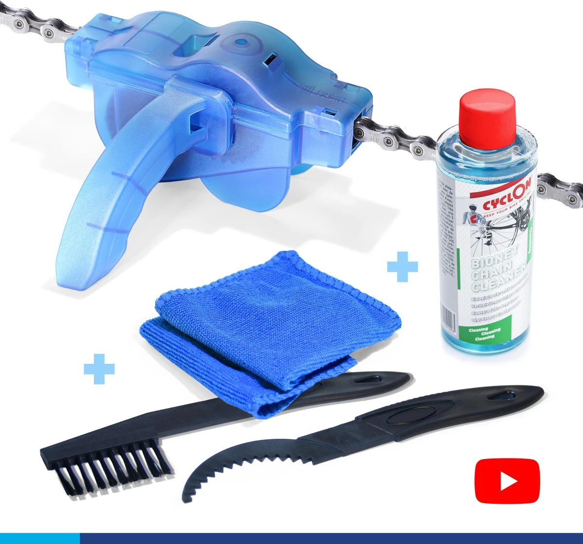 Blazing Bikers Fietsketting Reiniger Set 11 Blazing Bikers Fietsketting Reiniger Set - Afbeelding 9