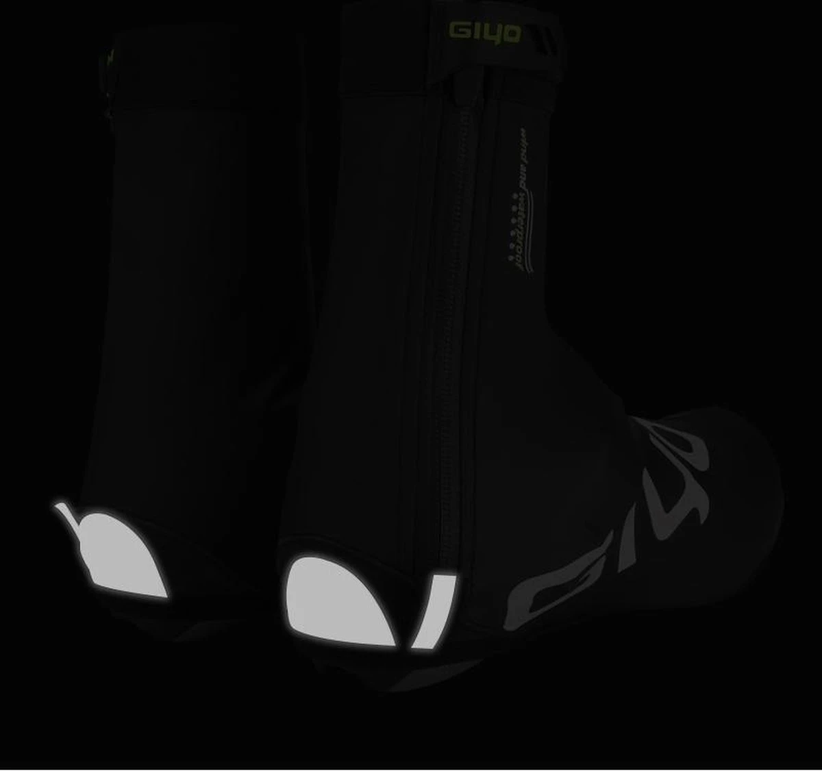 Giyo Overschoenen - Maat 44/45 (XL) - 1 Paar - Mountainbike - Wielrennen - Zwart - Wind En Waterdicht - Waterproof - Regen - Vorst 8 Giyo Overschoenen - Maat 44/45 (XL) - 1 Paar - Mountainbike - Wielrennen - Zwart - Wind En Waterdicht - Waterproof - Regen - Vorst - Afbeelding 6
