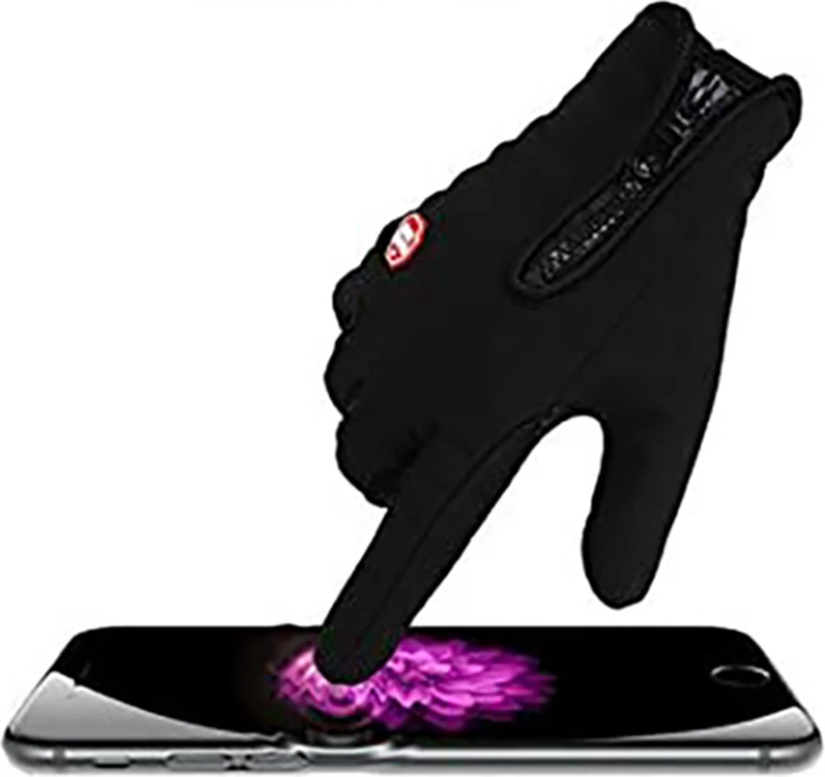 Fietshandschoenen Winter - Handschoenen - Sport Handschoenen Met Rits - Touchscreen Telefoon - Anti Slip Gloves - Heren / Dames - Maat XXL - Zwart - Cadeautje 6 Fietshandschoenen Winter - Handschoenen - Sport Handschoenen Met Rits - Touchscreen Telefoon - Anti Slip Gloves - Heren / Dames - Maat XXL - Zwart - Cadeautje - Afbeelding 4