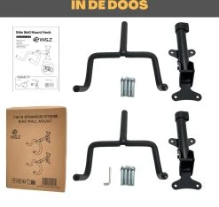 W&Z WallMount Fietsdrager - Ophangbeugel - Muurbeugel Fiets - Fietsbeugel - Opbergbeugel - Ophangsysteem - 2 Stuks -Fietsenwinkel 1200x1138 3