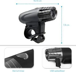 TIGIOO Fietslamp - Fietslampjes Set Koplamp - Fietslamp Voorlicht & Achterlicht USB Oplaadbaar -Fietsenwinkel 1200x1139 1