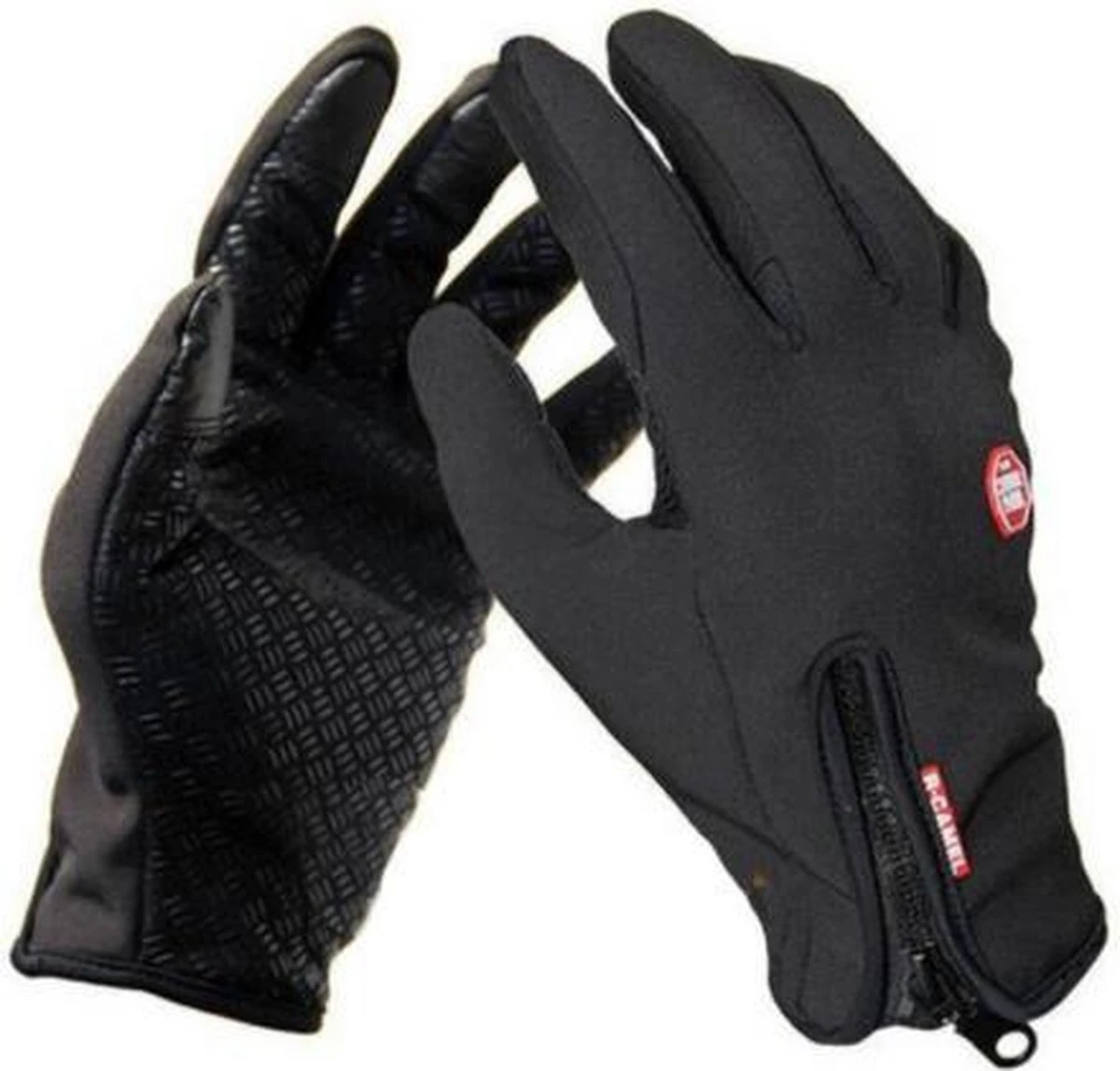 Merkloos Sitna Neopreen Fietshandschoenen Unisex - Zwart - Maat XL