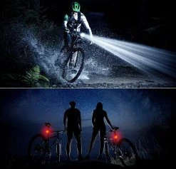 SWILIX ® - Fietsverlichting Set - Oplaadbare USB Led Fietslamp - Voor En Achter - Waterdicht - 4 Lichtstanden - Zwart -Fietsenwinkel 1200x1151 2