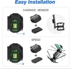 Cycplus C3 Cadanssensor En Snelheidssensor In 1 - Garmin - Wahoo - Zwift - Tacx - Bryton - Cadansmeter - Snelheidsmeter -Fietsenwinkel 1200x1151 4