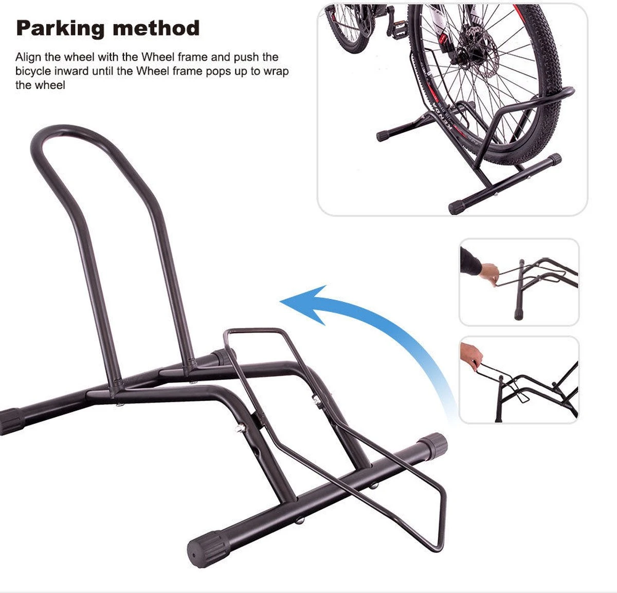Merkloos Decopatent® Fietsenrek Voor Of Achterwiel - Fietsen Rek Racefiets, Mountainbike, Mtb Etc - Fietshouder - Achterwiel Standaard / Voorwiel Standaard - Bike Stand - Fietsstandaard Fietsen - Zwart 11 Merkloos Decopatent® Fietsenrek Voor Of Achterwiel - Fietsen Rek Racefiets, Mountainbike, Mtb Etc - Fietshouder - Achterwiel Standaard / Voorwiel Standaard - Bike Stand - Fietsstandaard Fietsen - Zwart - Afbeelding 9