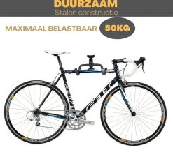 W&Z WallMount Fietsdrager - Ophangbeugel - Muurbeugel Fiets - Fietsbeugel - Opbergbeugel - Fiets Ophangsysteem -Fietsenwinkel 1200x1155 4