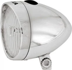 AXA – Classic Battery - 4 Lux - Fietslamp Voorlicht - LED Koplamp - Fietsverlichting Op Batterij - Zilver