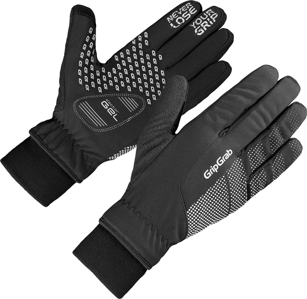 GripGrab - Ride Windproof Winter Gevoerde Padded Fietshandschoenen - Zwart - Unisex - Maat L 3 GripGrab - Ride Windproof Winter Gevoerde Padded Fietshandschoenen - Zwart - Unisex - Maat L