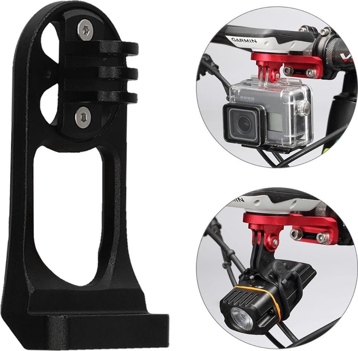 Kwmobile Houder Voor Garmin Edge / Bryton Rider / CatEye - Fietshouder Voor Navigatiesysteem - Stuurhouder In Zwart 6 Kwmobile Houder Voor Garmin Edge / Bryton Rider / CatEye - Fietshouder Voor Navigatiesysteem - Stuurhouder In Zwart - Afbeelding 4