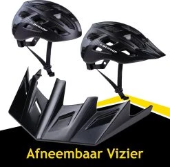 Dunlop Fietshelm - Verstelbaar Van 58 Tot 61 CM - Maat L - Met LED-Verlichting - 3 Lichtmodus - Zwart -Fietsenwinkel 1200x1177