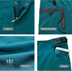 Merkloos Mountainbike Broek - MTB Broek - Short - Blauw - Fietsbroek & Onderbroek Met Zeem - Maat XL -Fietsenwinkel 1200x1188