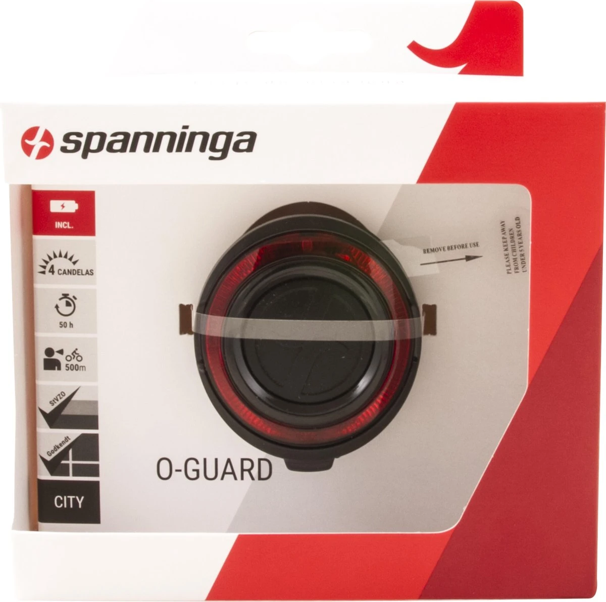 Spanninga O-Guard Fiets Achterlicht - Batterij 12 Spanninga O-Guard Fiets Achterlicht - Batterij - Afbeelding 10