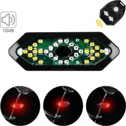 LED Fiets Achterlicht- Veiligheidswaarschuwing- Draadloze Afstandsbediening- Richtingaanwijzer- Lamp Met Elektronische Hoorn -Fietsenwinkel 1200x1196 8