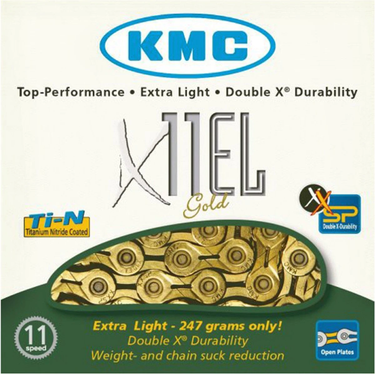KMC KETTING X11EL Ti-N GOUD 118L 9 KMC KETTING X11EL Ti-N GOUD 118L - Afbeelding 7