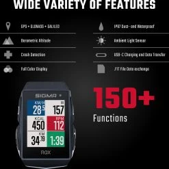Sigma Sport ROX 11.1 EVO GPS Fietscomputer - HR Set - Zwart -Fietsenwinkel 1200x1199 11