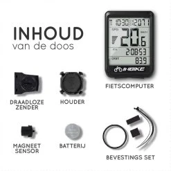 Amenzo© Fietscomputer Draadloos - Kilometerteller - NL Handleiding - Draadloze En Waterdichte Snelheidsmeter - Makkelijke Bevestiging - Fiets GPS - Zwart - Racefiets -Fietsenwinkel 1200x1200 1003