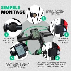 Strex Draadloze Fietscomputer - 17 Functies - Extra Groot Scherm - Draadloze Fiets Computer Draadloos Waterdicht - NL Handleiding -Fietsenwinkel 1200x1200 1036