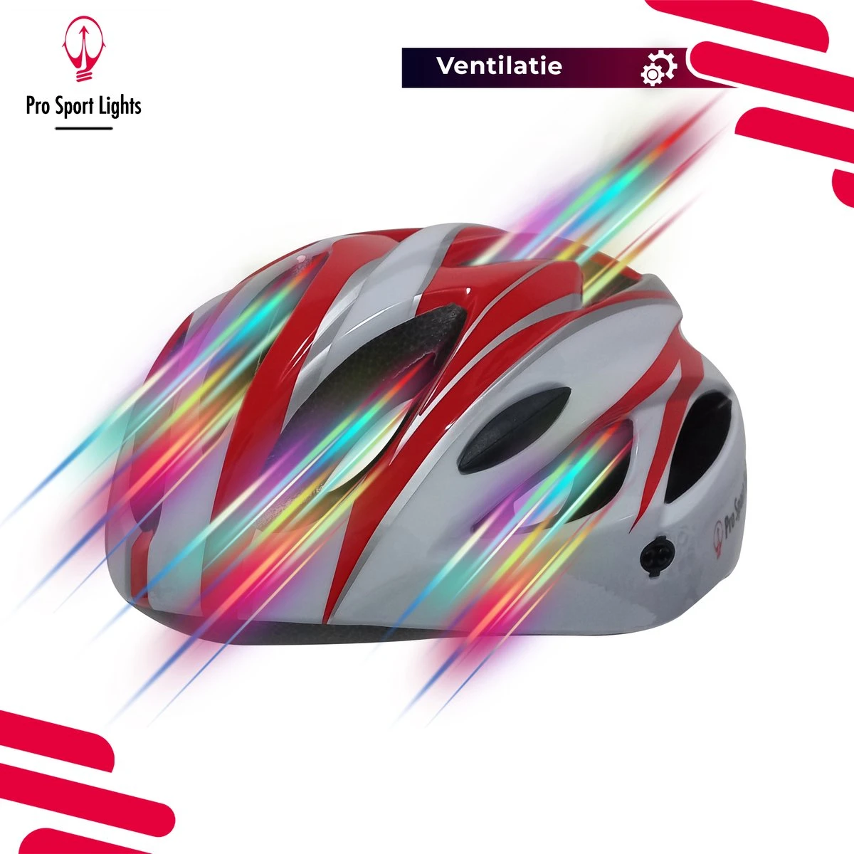 Fietshelm Pro Sport Lights - Volwassenen - Heren Dames - 52/58cm 5 Fietshelm Pro Sport Lights - Volwassenen - Heren Dames - 52/58cm - Afbeelding 3