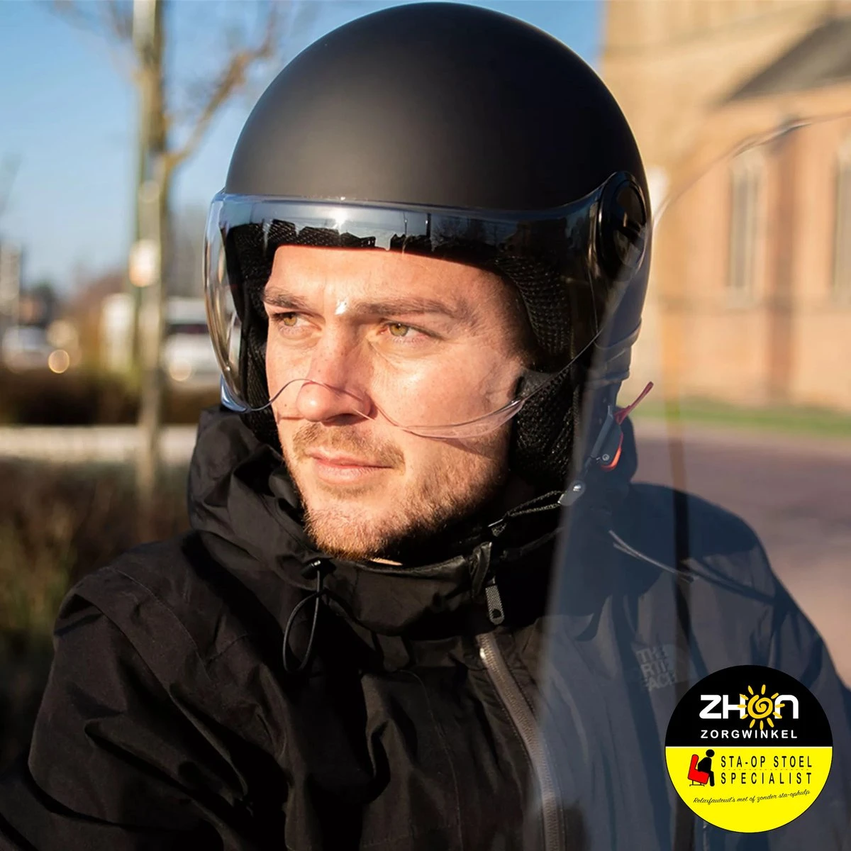 PRO-TECT - EU Goedgekeurde Bromfiets/snorfiets Helm - Jethelm Urban 22 - Maat L 58 CM 4 PRO-TECT - EU Goedgekeurde Bromfiets/snorfiets Helm - Jethelm Urban 22 - Maat L 58 CM - Afbeelding 2