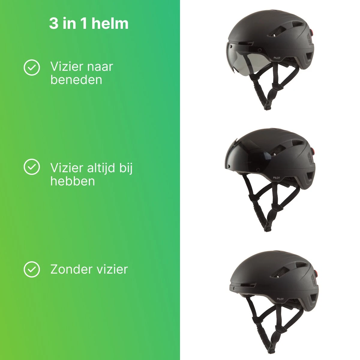 GOOFF® PILOT 3 In 1 Snorscooterhelm Met Afneembaar Vizier - Matzwart - Lichtgewicht Snorfiets Helm - NTA Gecertificeerd Speed Pedelec Helm - Geschikt Voor Blauw Kenteken Snorscooter En Snorfiets - Maat L - Voor Vrouwen En Mannen 6 GOOFF® PILOT 3 In 1 Snorscooterhelm Met Afneembaar Vizier - Matzwart - Lichtgewicht Snorfiets Helm - NTA Gecertificeerd Speed Pedelec Helm - Geschikt Voor Blauw Kenteken Snorscooter En Snorfiets - Maat L - Voor Vrouwen En Mannen - Afbeelding 4