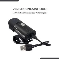 Lovnix - Oplaadbare Fietslamp LED Verlichting Set - USB Oplaadbaar - Fietslicht Met LED Lamp - Voor- En- Achter Licht - Regenbestendig - Geschikt Voor Mountainbike Fietsen Wandelen Speleologie -Fietsenwinkel 1200x1200 258