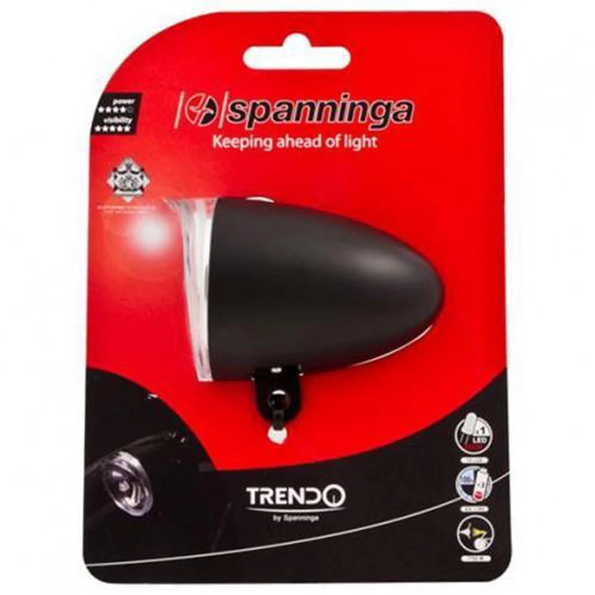Spanninga Trendo Fiets Koplamp - 10 Lux - Batterij 10 Spanninga Trendo Fiets Koplamp - 10 Lux - Batterij - Afbeelding 8